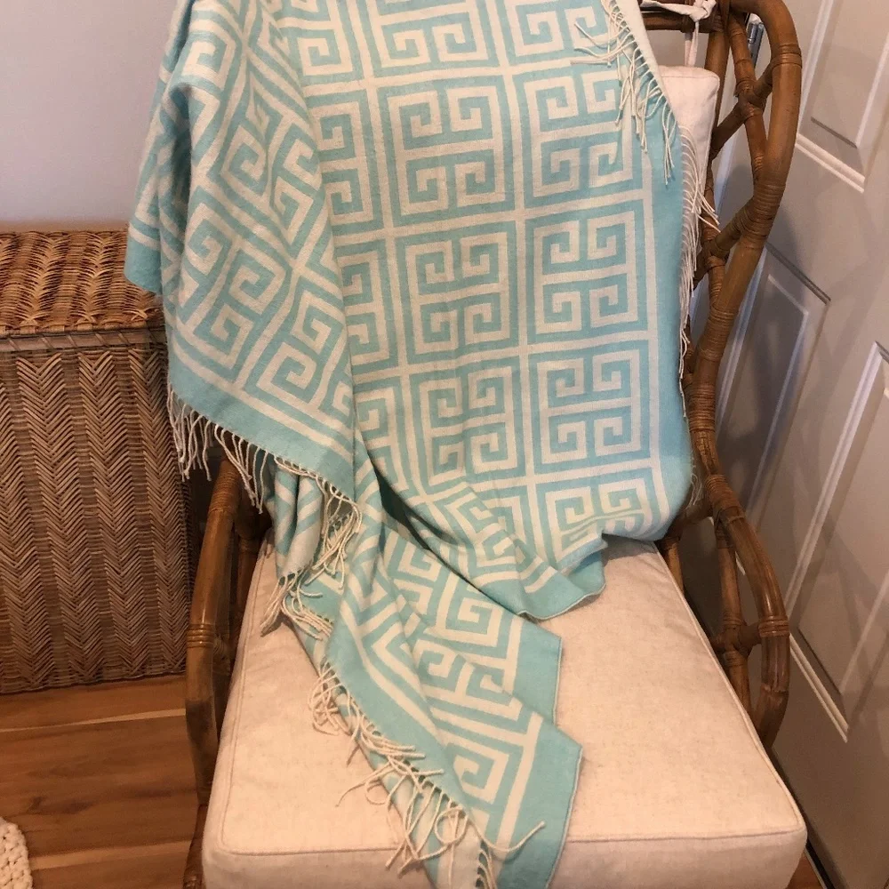 Jonathan Adler Baby Alpaca Throw EUC